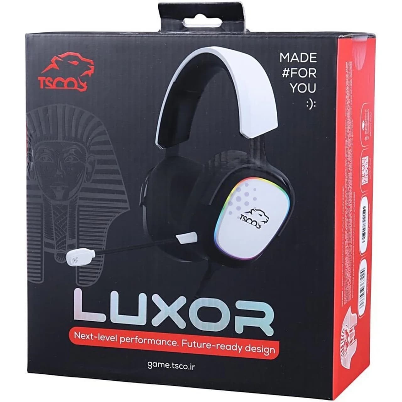 هدفون باسیم گیمینگ TSCO مدل LUXOR GH 6160 – سفید (گارانتی 18 ماهه تسکو) — تصویر ۵