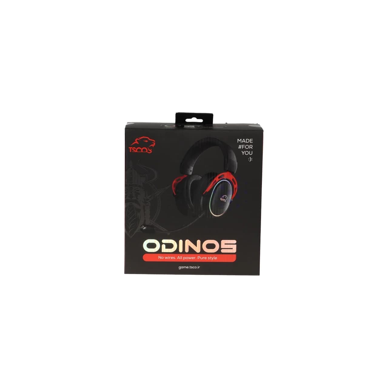 هدفون بی سیم گیمینگ TSCO مدل Odinos GH 6168 – مشکی (گارانتی 18 ماهه تسکو) — تصویر ۶