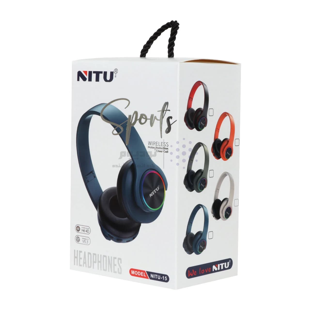 هدفون بی سیم NITU مدل 15 – کرم (گارانتی 18 ماه تعویض نیکان همراه) — تصویر ۸