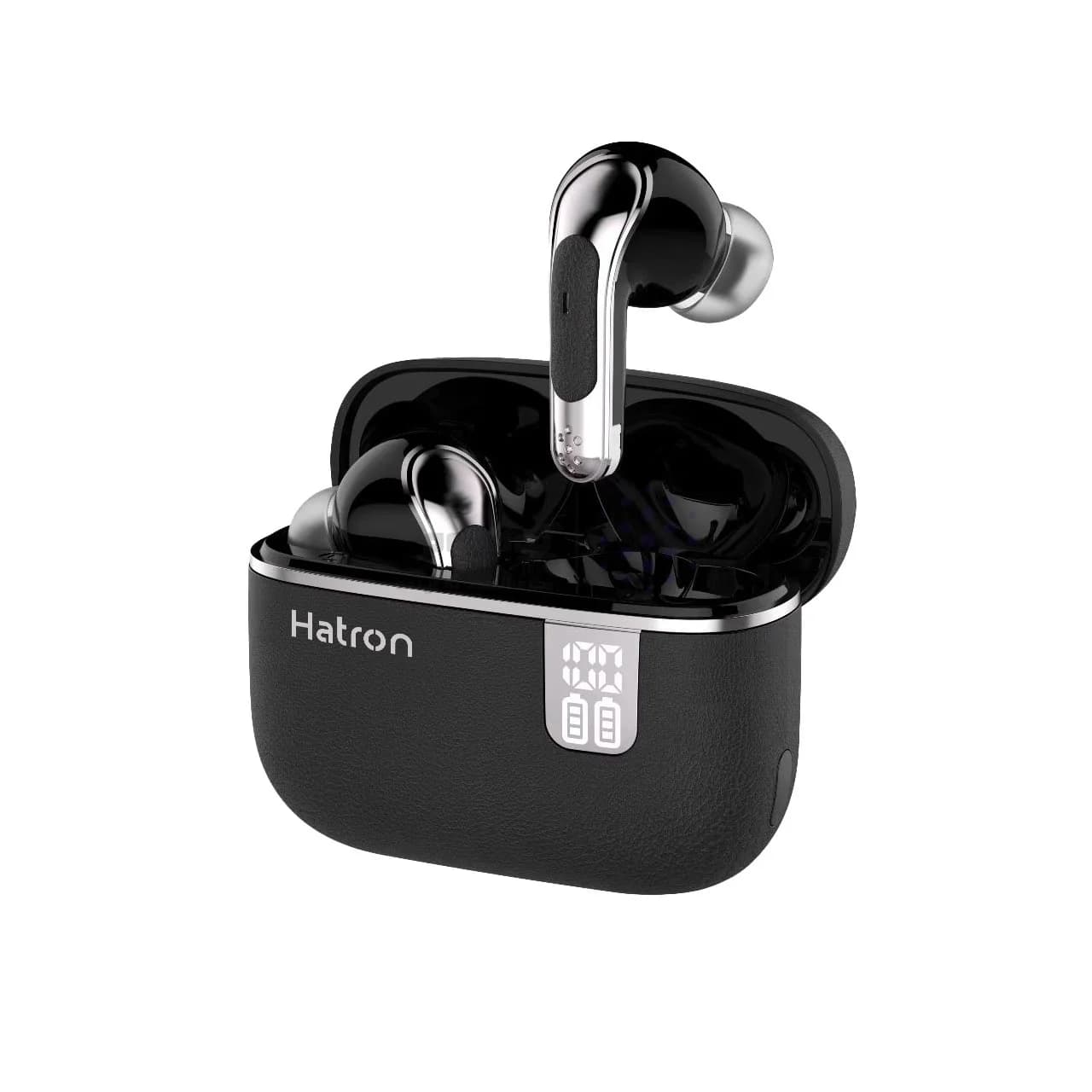 ایرفون بی سیم Hatron مدل HTW115D – مشکی — تصویر ۲