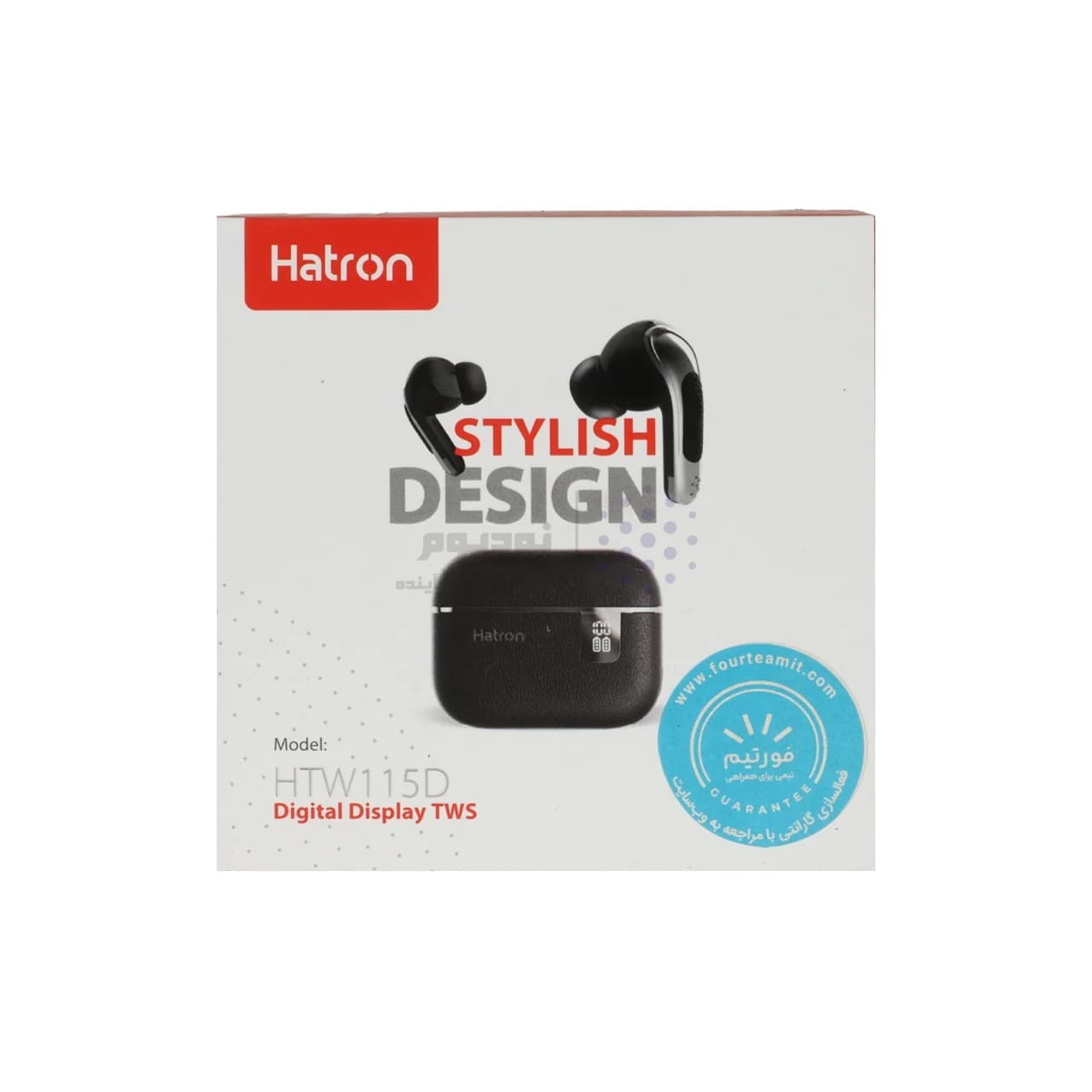 ایرفون بی سیم Hatron مدل HTW115D – سفید — تصویر ۳