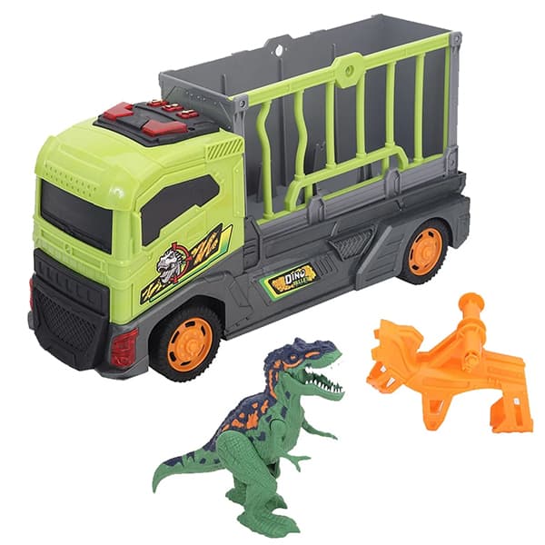 ست بازی کامیون جابه‌جایی دایناسور Motor Shop مدل Dino Transporter — تصویر ۵