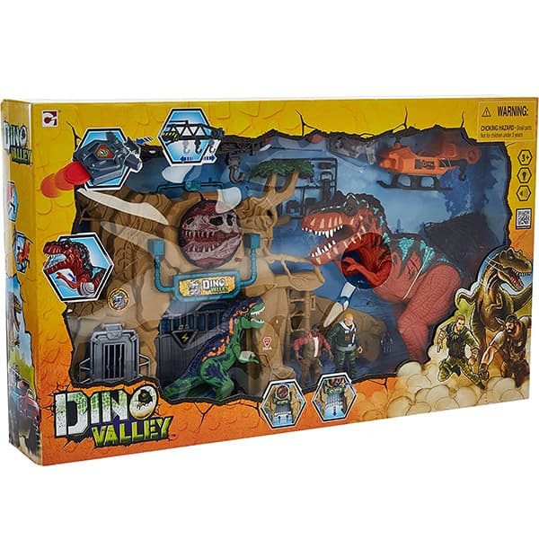 ست بازی نبرد با دایناسور Dino Valley مدل Dino Gate Breakout