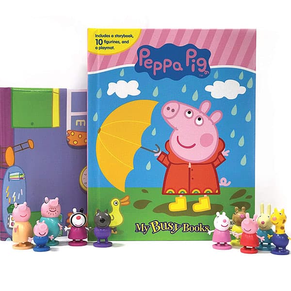 کتاب Peppa Pig با فیگور شخصیتهای داستان