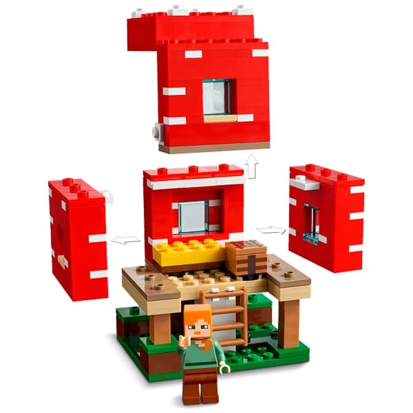 لگو Minecraft مدل The Mushroom House 21179 — تصویر ۶