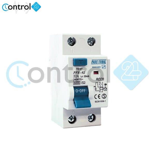 کلید محافظ جان40 آمپر 2فاز پارس فانال PARSFANAL PRF-2P-40A