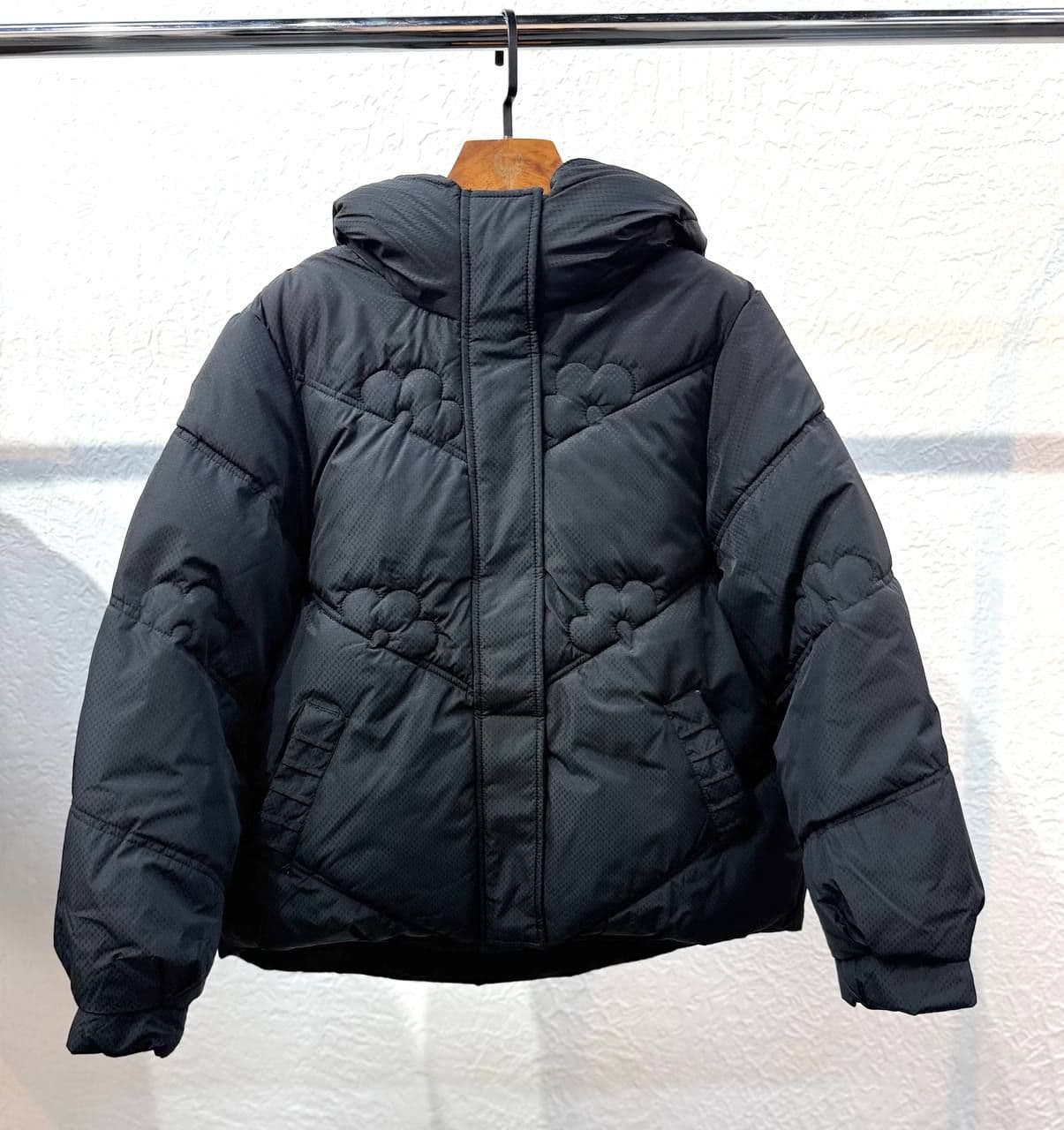 کاپشن کلاه دار طرح گل برجسته دخترانه و زنانه کد 9881h8218 — تصویر ۳