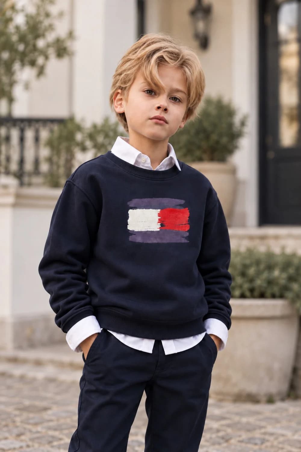 دورس یقه گرد پسرانه TOMMY HILFIGER