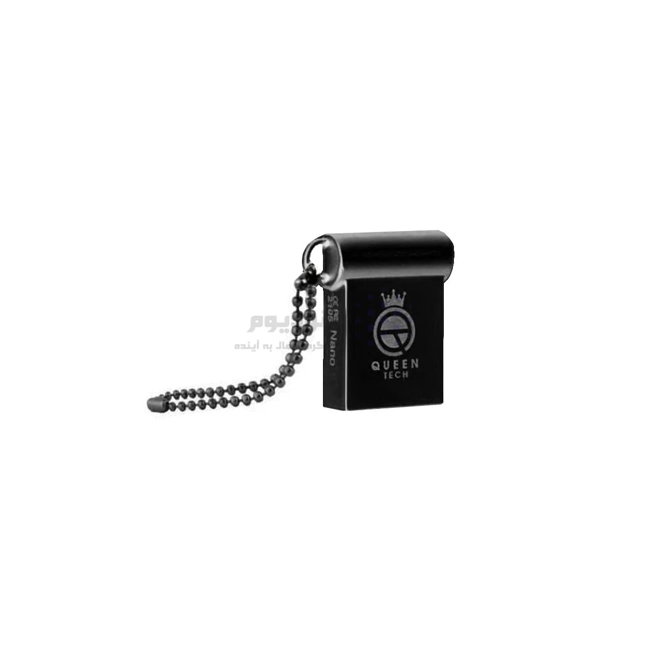 Queen NANO USB2.0 Flash Memory-64GB مشکی (گارانتی مادام العمر شرکت آی تین) — تصویر ۴