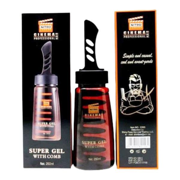 ژل حالت دهنده مو شانه دار نیترو NITRO حجم 260 میل