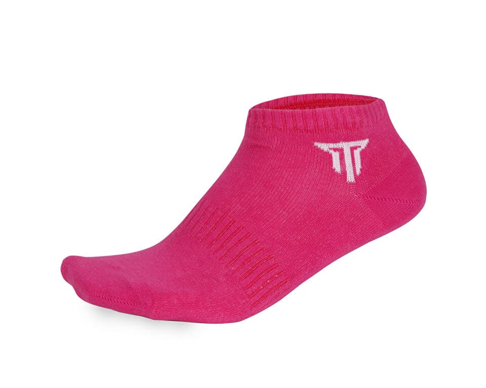Techsport Pamuk Patik 3 Lu Navy Fuchsia White Socks — تصویر ۲