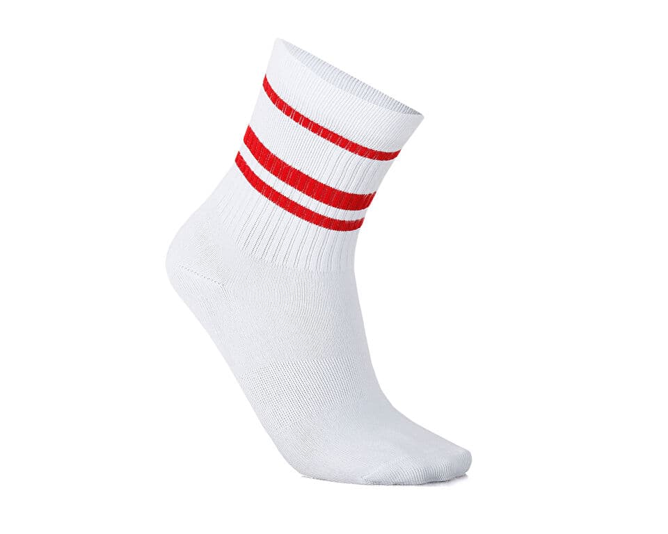Techsport Tennis White Red Socks