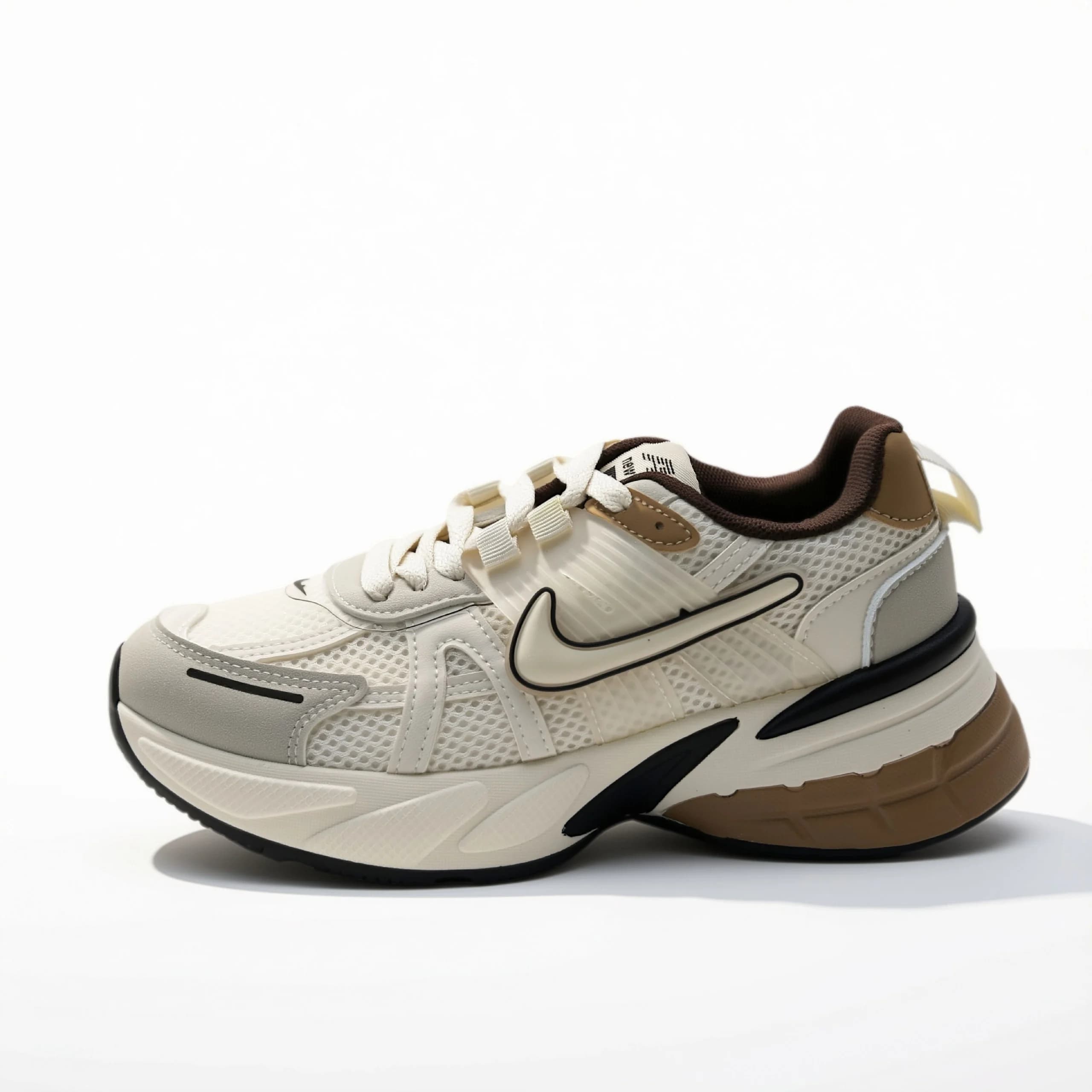 کتونی نایک وی تو کی ران بژ موکا | Nike V2K Run beige mocha