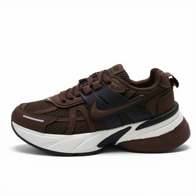 کتونی نایک وی تو کی ران سفید قهوه ای | Nike V2K Run brown — تصویر ۲