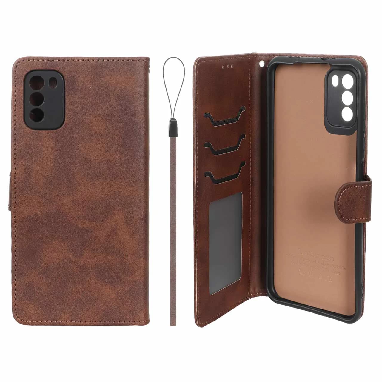 کیف موبایل مگنتی درجه یک داخل خز MNC Plus مدل Xiaomi Poco M3 — تصویر ۶