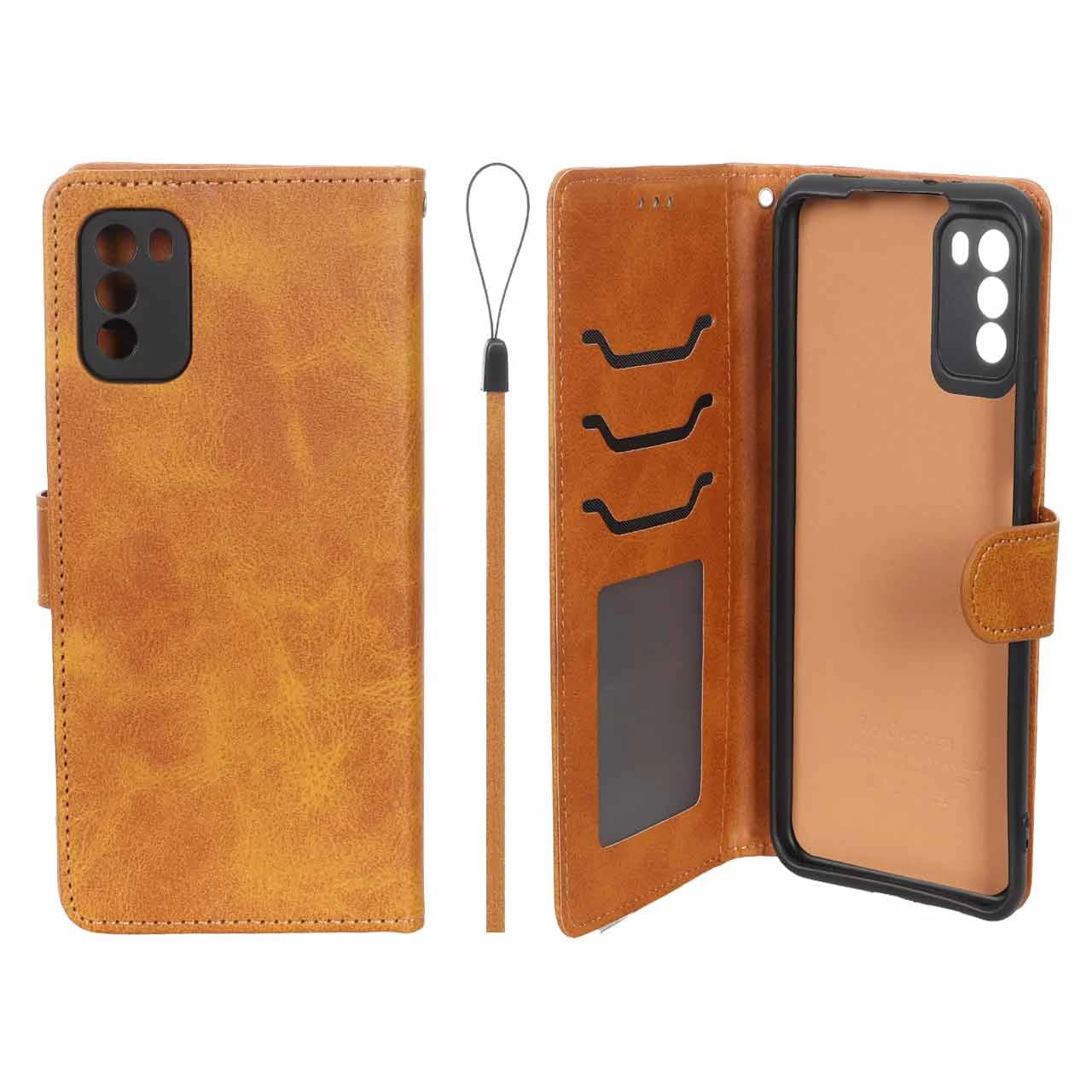 کیف موبایل مگنتی درجه یک داخل خز MNC Plus مدل Xiaomi Poco M3 — تصویر ۵