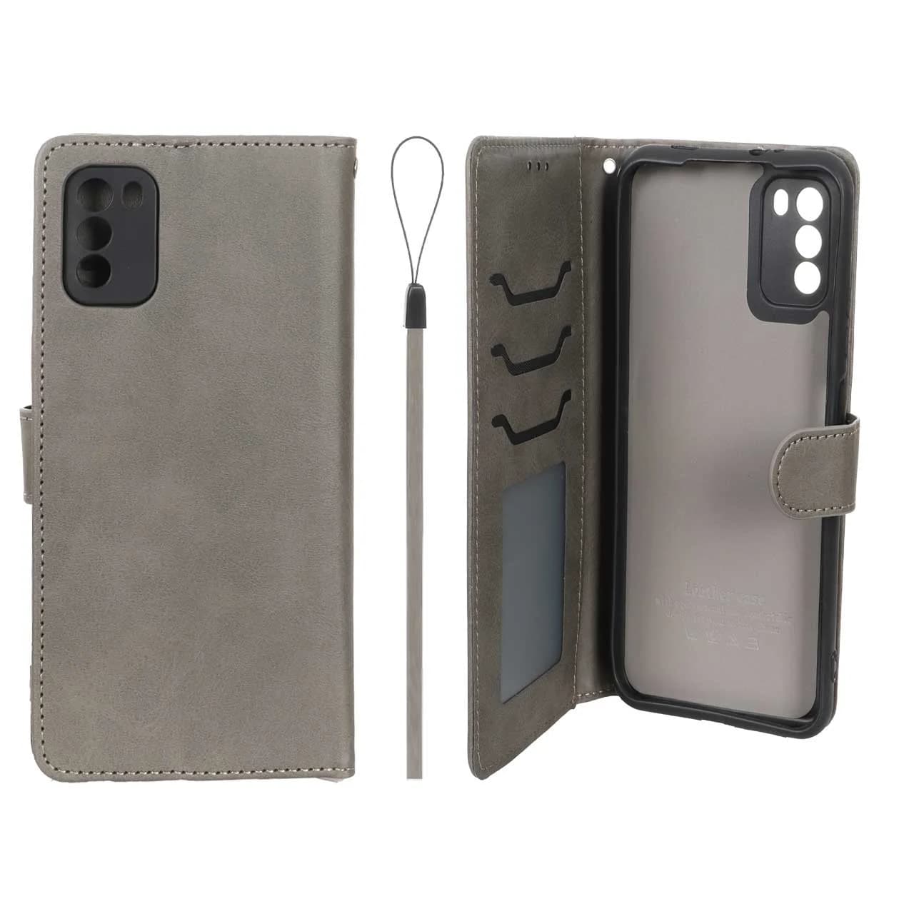 کیف موبایل مگنتی درجه یک داخل خز MNC Plus مدل Xiaomi Poco M3 — تصویر ۲