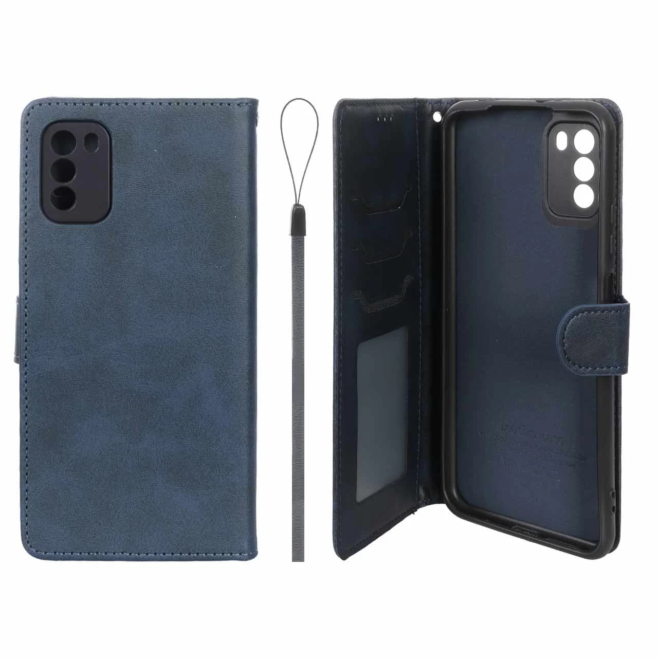 کیف موبایل مگنتی درجه یک داخل خز MNC Plus مدل Xiaomi Poco M3 — تصویر ۳