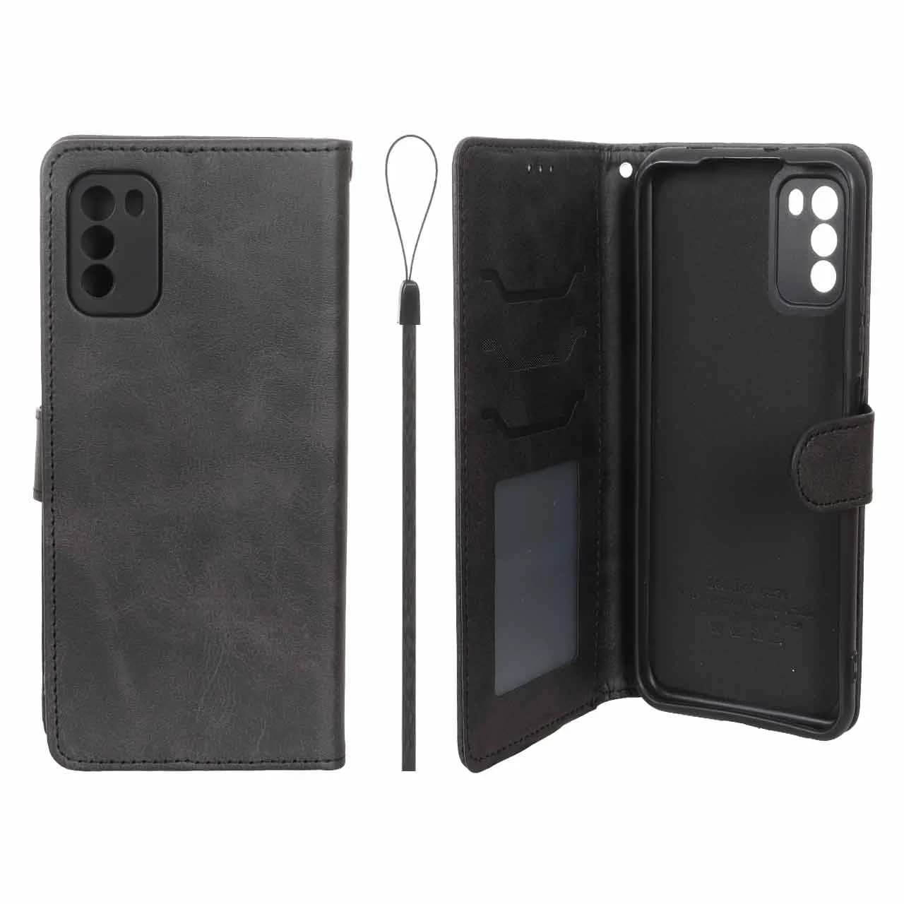 کیف موبایل مگنتی درجه یک داخل خز MNC Plus مدل Xiaomi Poco M3