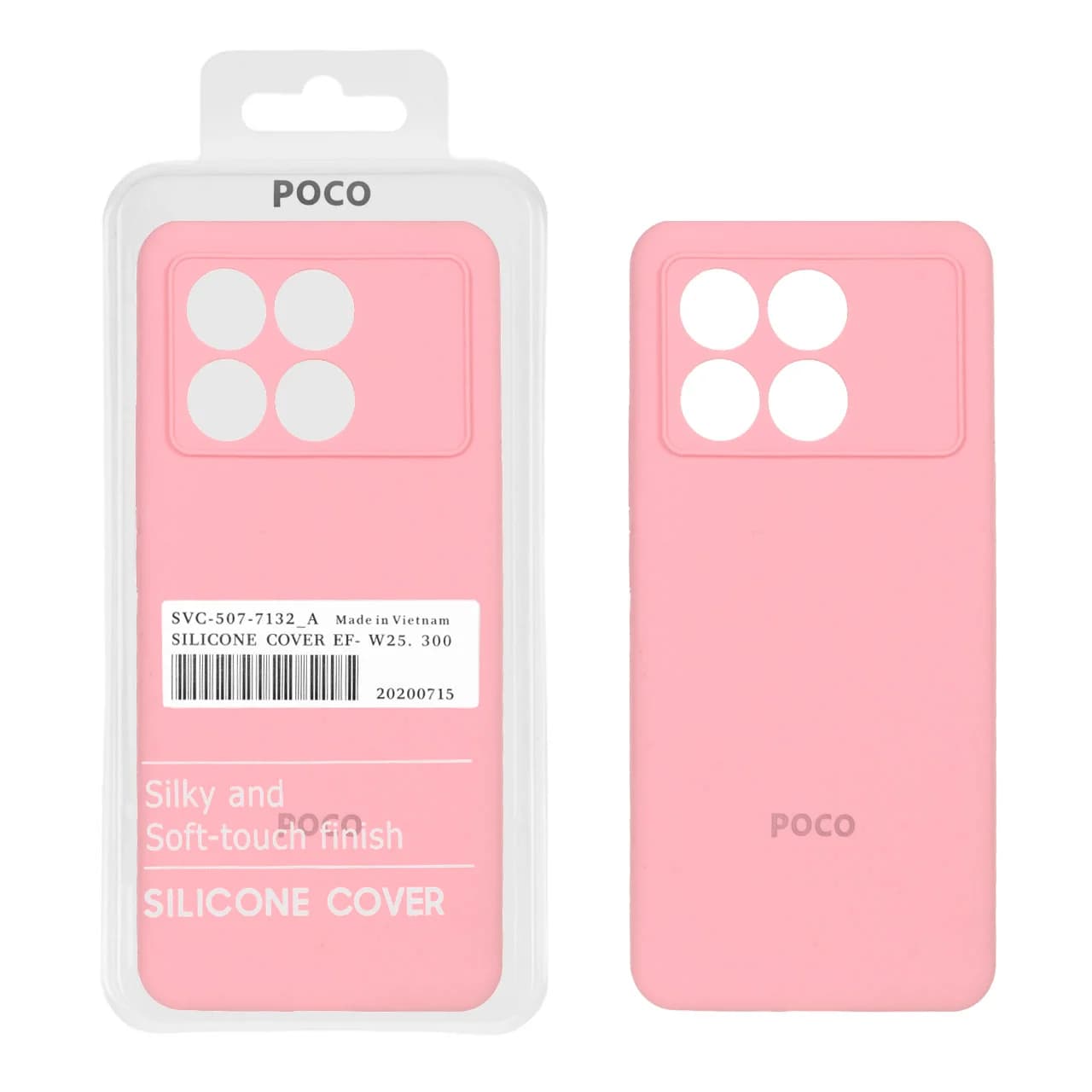 قاب سیلیکونی پاک کنی اورجینال درجه یک Xiaomi Poco X6 Pro 5G / Redmi K70E — تصویر ۳