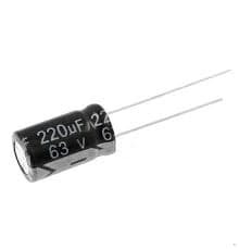 خازن الکترولیتی 220UF 63V برند JWCO