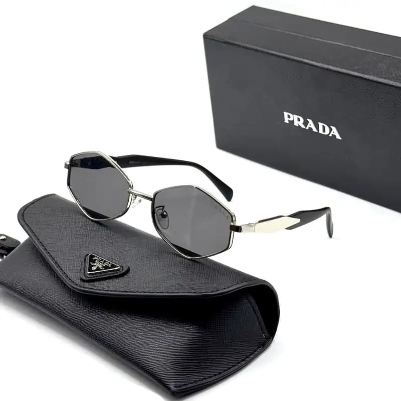 عینک آفتابی پرادا Prada مدل a2010| فریم لوزی فلزی | مناسب اقا و خانم ها