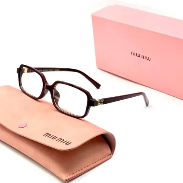 عینک آفتابی و بلوکات میو میو Miu Miu مدل mu11sz| فریم مستطیل کائوچویی|مناسب اقا و خانم