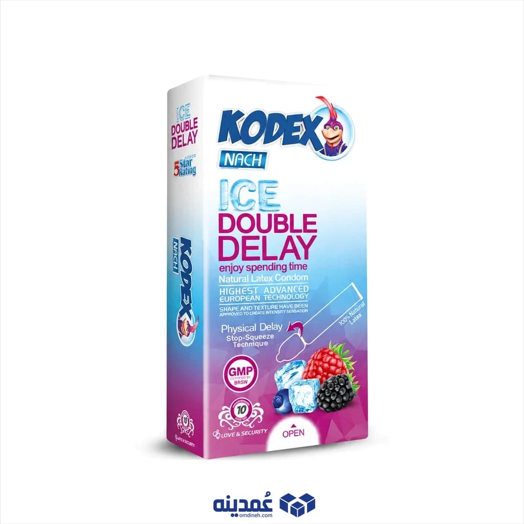 کاندوم کدکس مدل ice double delay بسته 10 عددی — تصویر ۲