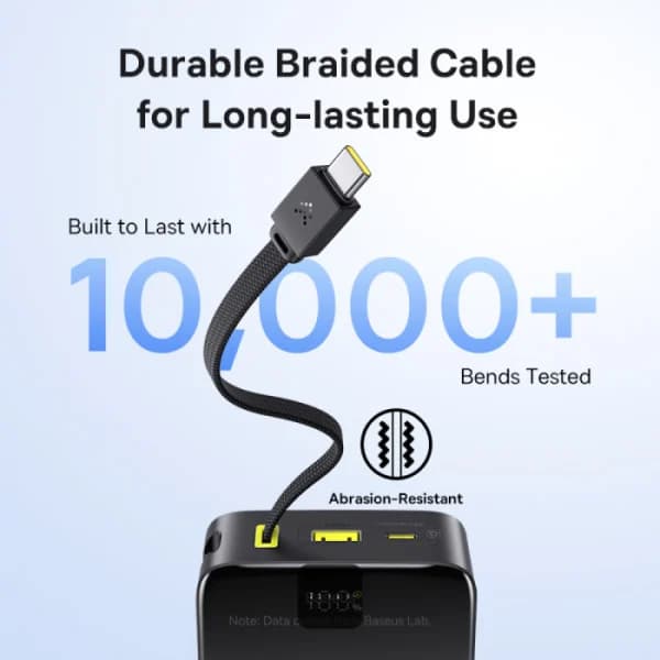 پاوربانک 22.5 وات بیسوس مدل ENERFILL PPBD2P-2020 ظرفیت 20000 میلی آمپر ساعت به همراه کابل USB-C — تصویر ۴