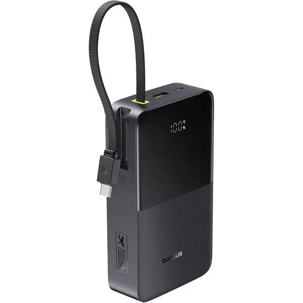 پاوربانک 22.5 وات بیسوس مدل ENERFILL PPBD2P-2020 ظرفیت 20000 میلی آمپر ساعت به همراه کابل USB-C