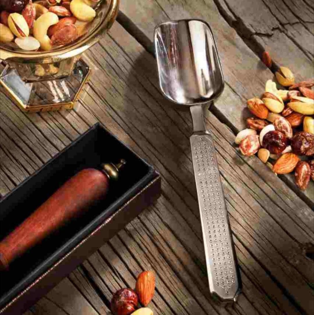 قاشق آجیل تمام فلزی ریور RIVER نقره ای کد 110S