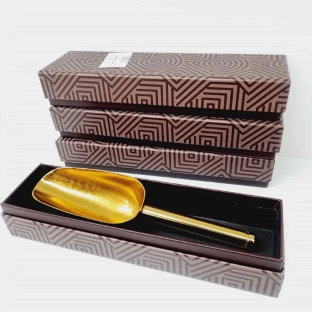 قاشق آجیل دسته استیل بزرگ ریور RIVER طلایی کد 120G
