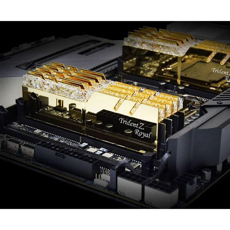 رم دسکتاپ DDR4 دو کاناله 3200 مگاهرتز جی اسکیل مدل TRIDENT Z ROYAL RGB ظرفیت 64 گیگابایت — تصویر ۴
