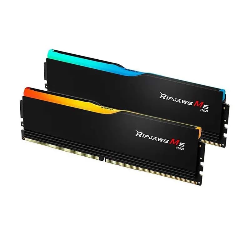 رم دسکتاپ DDR5 دو کاناله ۶۰۰۰ مگاهرتز جی اسکیل مدل RIPJAWS M5 RGB AMD EXPO ظرفیت 32 گیگابایت CL36 — تصویر ۲