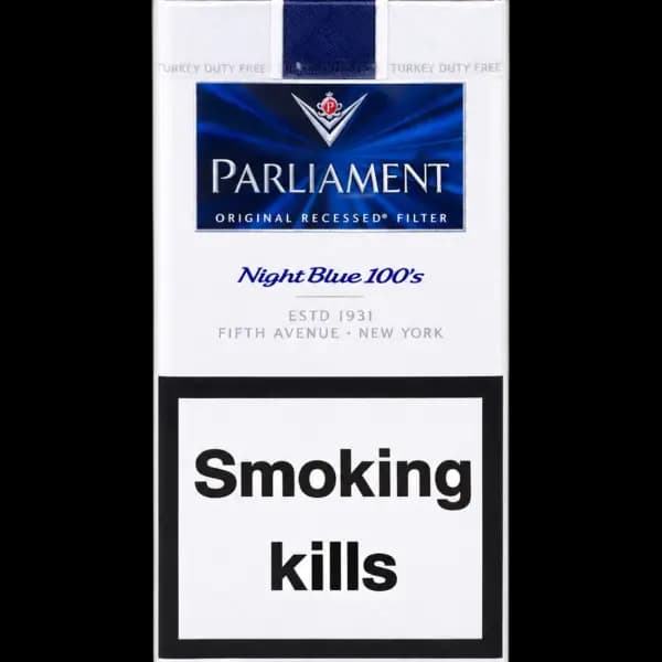 سیگار پارلیمنت نایت بلو اسموک پایه بلند Parliament night blue smoke
