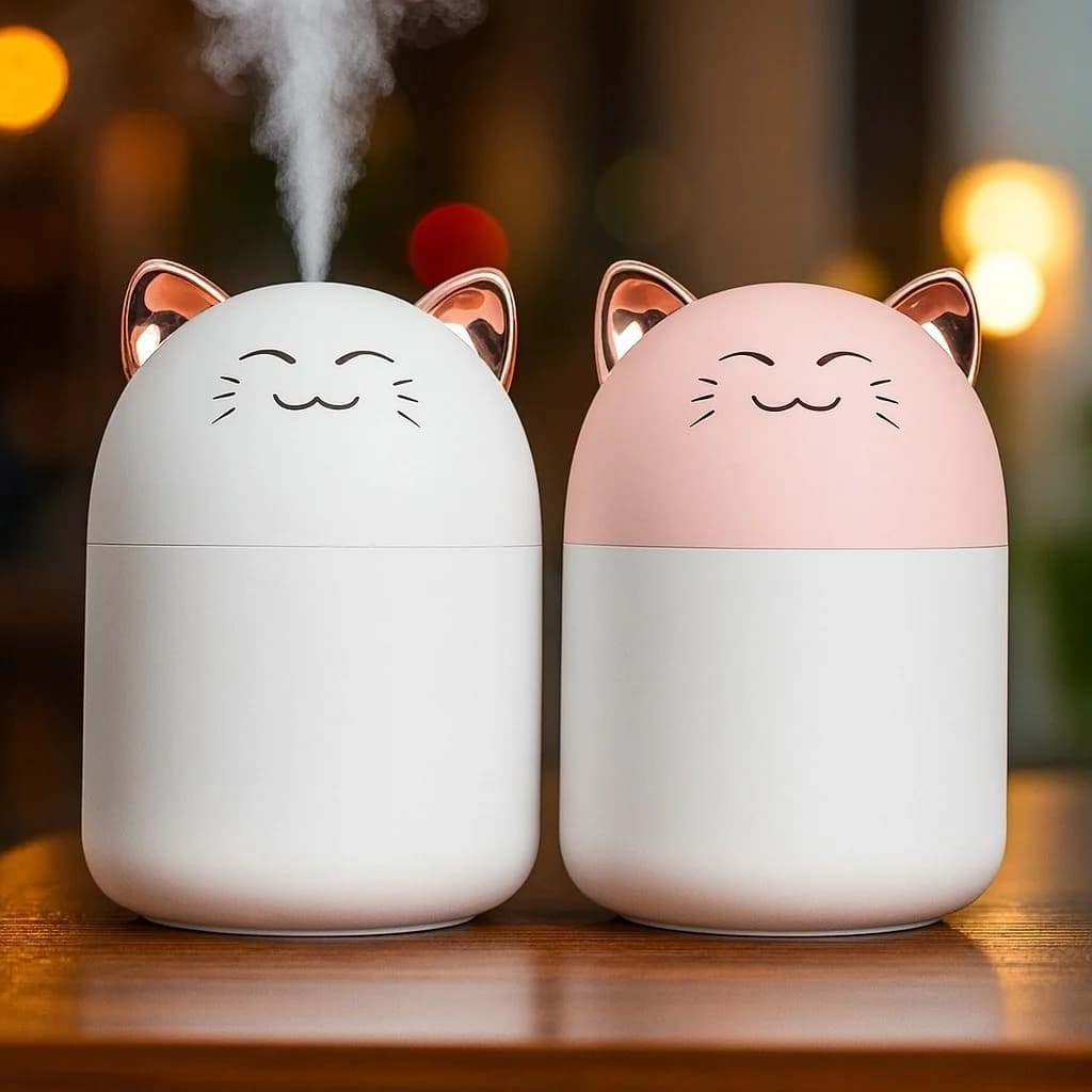 بخور سرد و رطوبت ساز طرح گربه مدل Cat Humidifier — تصویر ۸