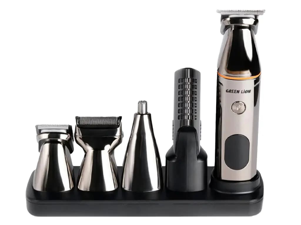 ست ریش تراش و ماشین اصلاح بدن صورت گرین لاین Green Lion Hair Clipper Set — تصویر ۲