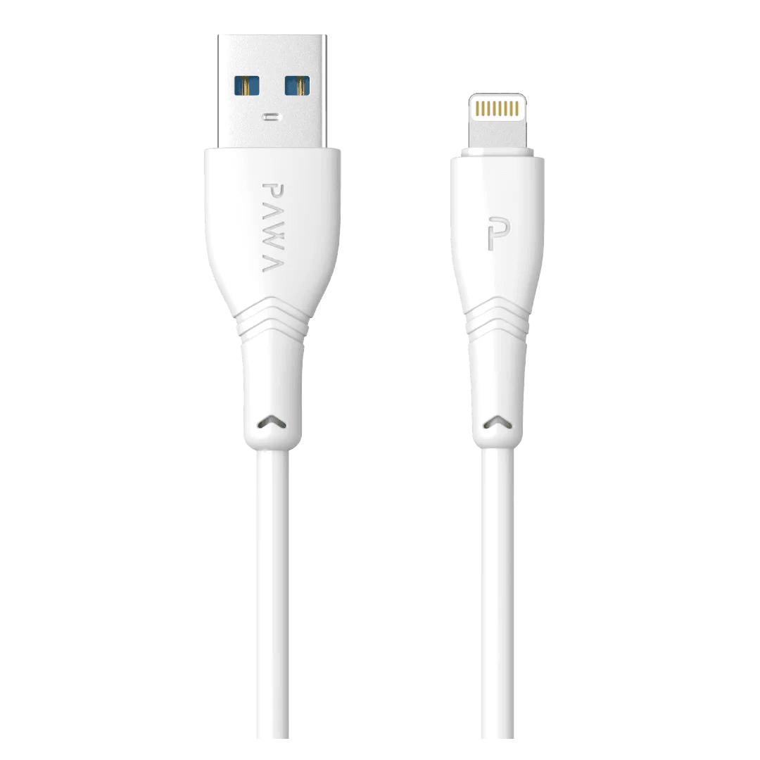 کابل شارژ سریع پاوا (Pawa) USB-A به لایتنینگ 3 آمپر PVC طول 1.2 متر برای آیفون و آیپد