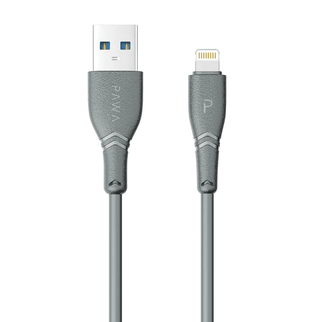 کابل شارژ سریع پاوا (Pawa) USB-A به لایتنینگ 3 آمپر PVC طول 1.2 متر برای آیفون و آیپد — تصویر ۲