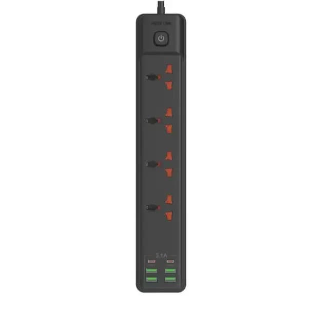 چند راهی برق گرین لاین مدل Green lion GNPOWS4USBGYGTIN 2500W