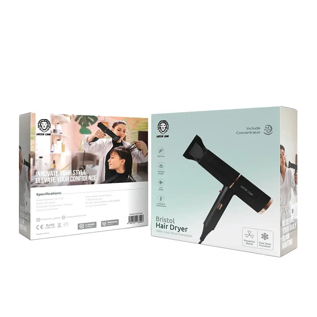 سشوار حرفه ای و سه حالته گرین لاین Green Lion Bristol Hair Dryer — تصویر ۴