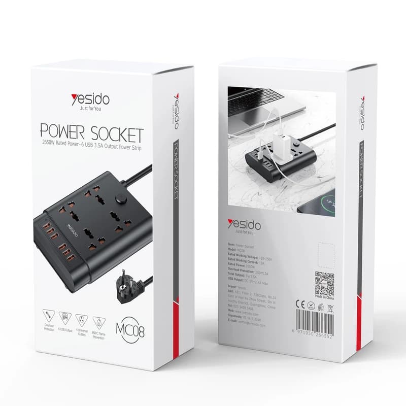 چندراهی برق یسیدو مدل Yesido MC08 — تصویر ۲
