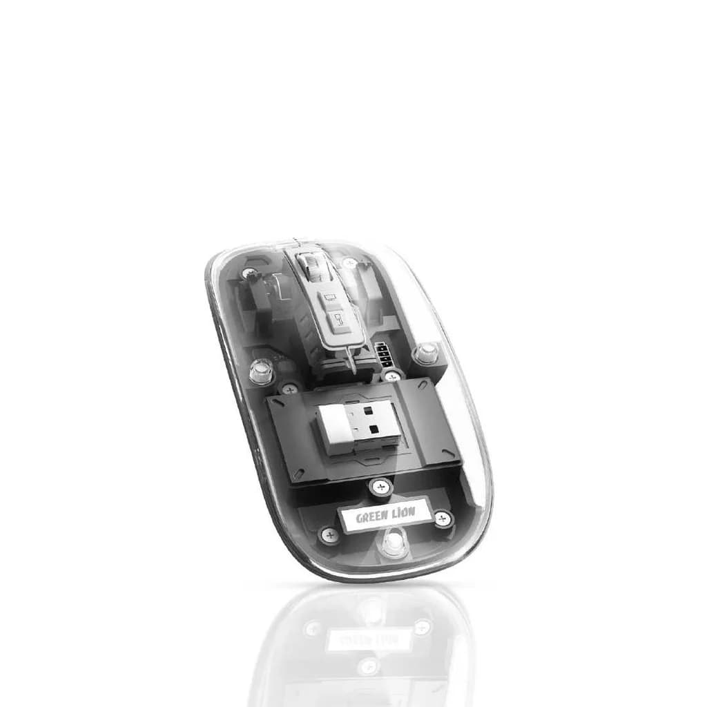 ماوس شفاف بی سیم گرین لاین Green Lion Transparent Mouse — تصویر ۷