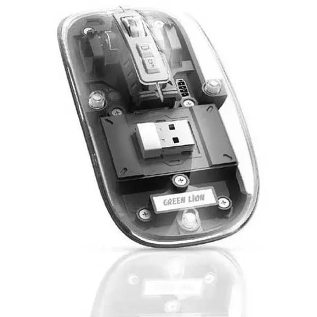 ماوس بی سیم گرین لاین Green Lion Transparent Mouse Lite — تصویر ۵