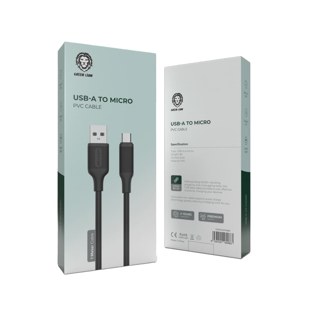 کابل تایپA به میکرو گرین لاین Green Lion USB-A To Micro — تصویر ۲