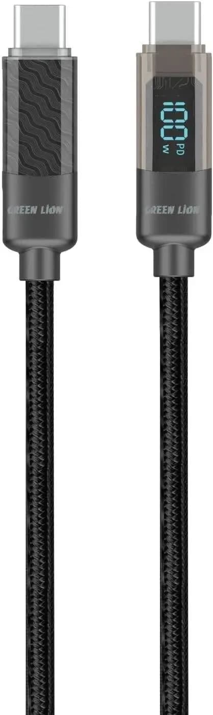 کابل 100وات تایپC به تایپC دیجیتال دیسپلی گرین لاین Green Lion USB-C to USB-C — تصویر ۳