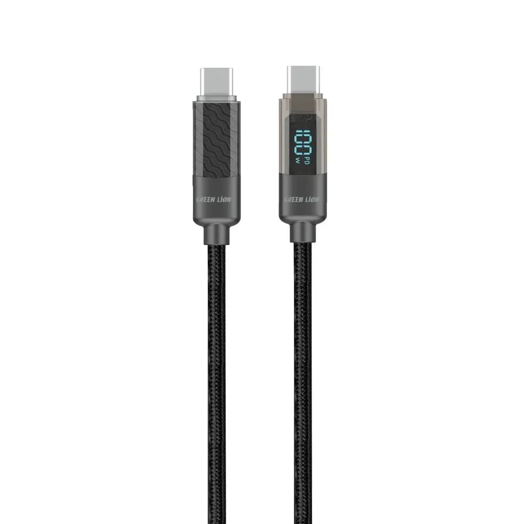 کابل 100وات تایپC به تایپC دیجیتال دیسپلی گرین لاین Green Lion USB-C to USB-C — تصویر ۲