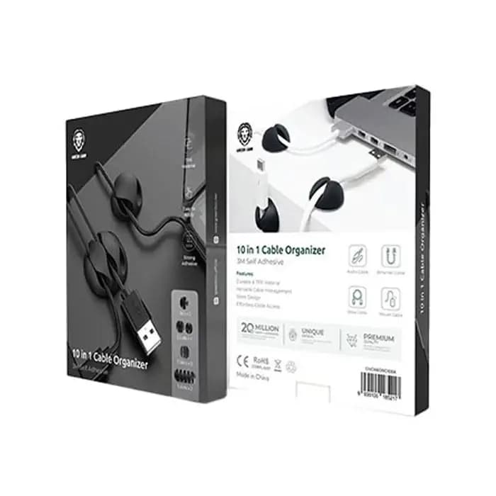نظمدهنده کابل گرین لاین 10 در 1 Green Lion 10-in-1 Cable Organizer