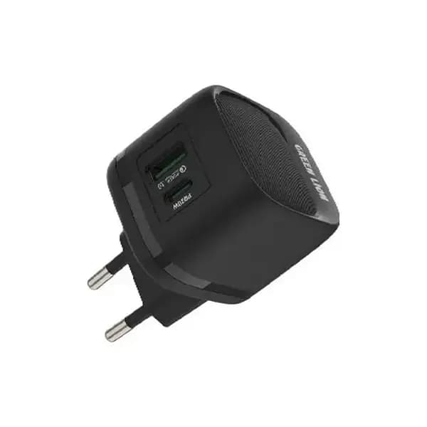 شارژ دیواری دو پین 20 واتی گرین لاین Green Lion Wall Charger EU