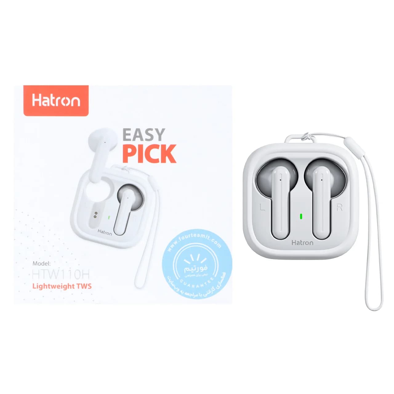 ایرفون بی سیم Hatron مدل HTW110H – سفید